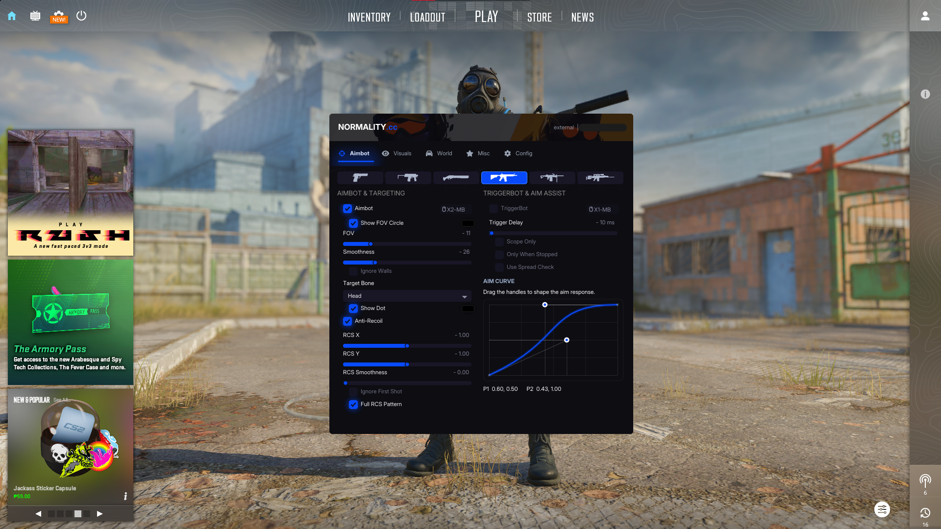 CS2 in-game visuals preview