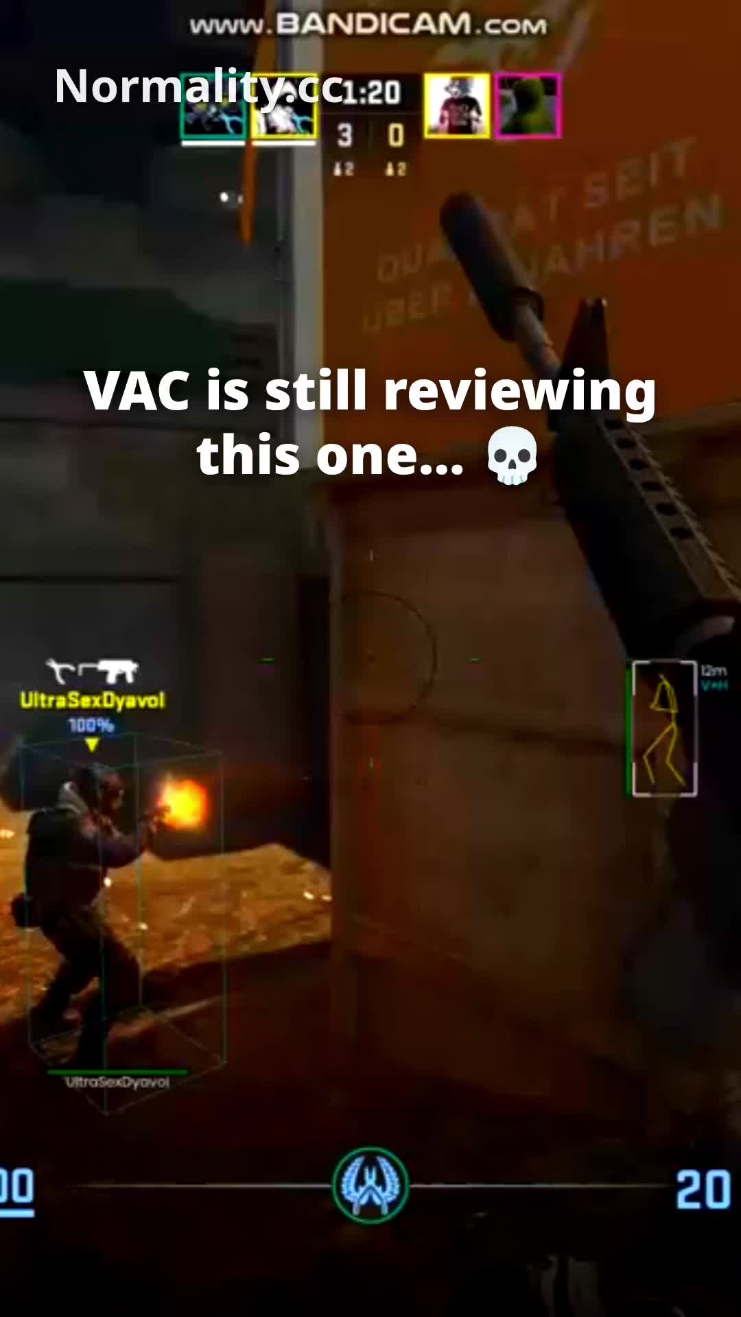 Video Compiler as bad as VAC. RIP #cs2 #counterstrike #fyp #vac #gaming 